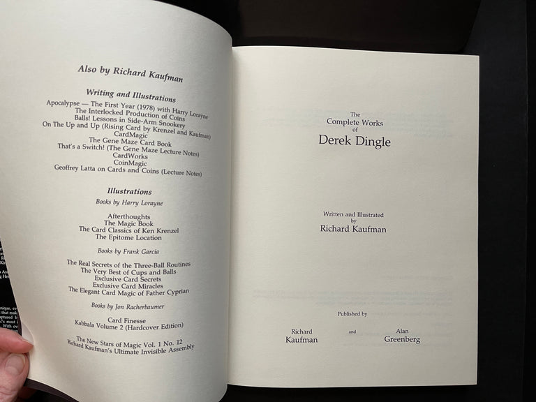 The Complete Works of Derek Dingle